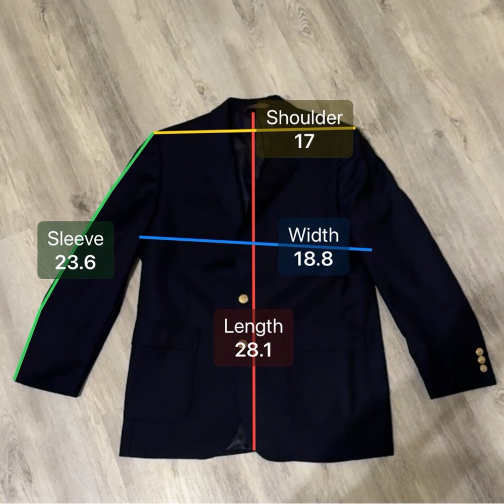Brooks Brothers Women's Loro Piana Superfine Italian Wool Blazer Gold Buttons 18 - Picture 9 of 9